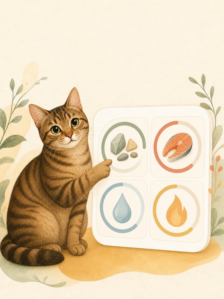 猫咪旁边呈现清晰的长期趋势摘要